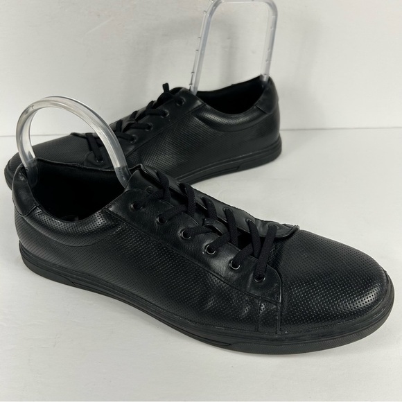 Kenneth Cole Reaction Black Textured Men’s Sneakers Size 10.5 - Picture 1 of 8